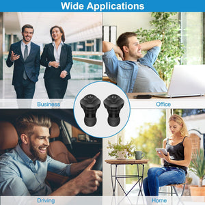 Wireless Earbuds CSR V4.2 In-ear Stereo Headsets IP44 Waterproof Apt-X TWS Headphones Noise Cancelling