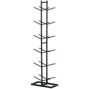 Soozier Vertical Basketball Rack, 12-Ball Capacity Organizer for Gym & Garage