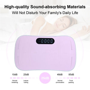 Silent Vibration Plate Crazy Fitness Massage 10-Frequency Weight Loss & Fat Burner Body Shaking Machine For Unisex Pink