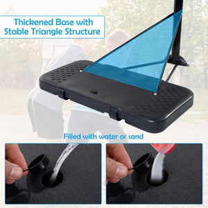 43 Inch Indoor/Outdoor Height Adjustable Basketball Hoop