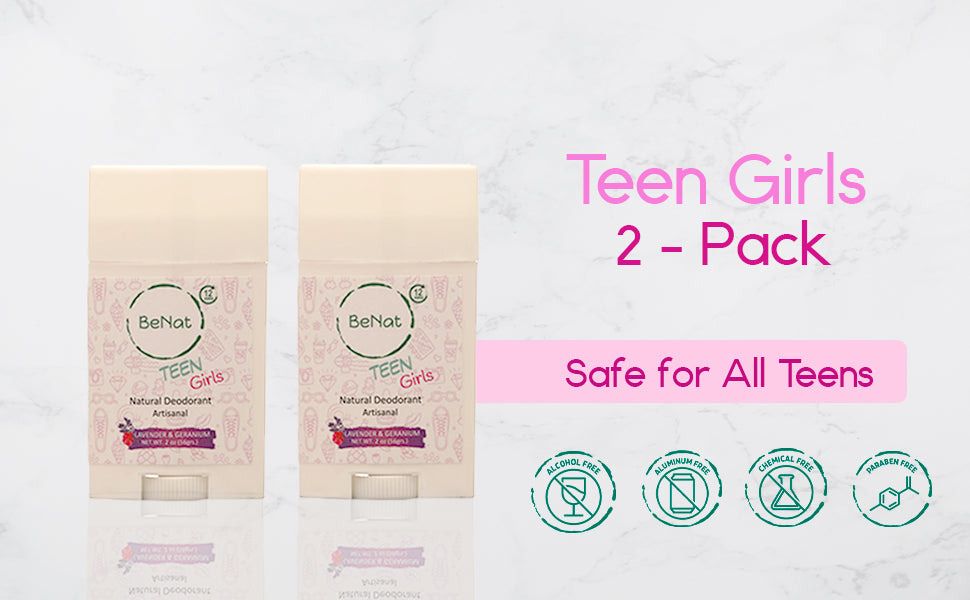 Gentle All-Natural Deodorant for Kids & Teens, Paraben-Free, Fun Fragrance Collection