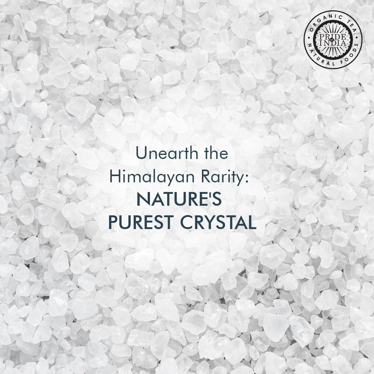 Himalayan White Salt by Pride Of India - 1lb - Rarest & Enriched W/84+ Natural Minerals- Low Sodium- Mineral Rich Nutrition and Enhanced Taste- Healthier Table Salt Substitute