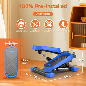 Mini Stepper machine with Resistance Bands
