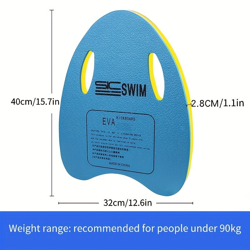 Lightweight Portable Swimming Board for Kids & Adults - kickboard swimming Anti-Slip Floating Training Aid