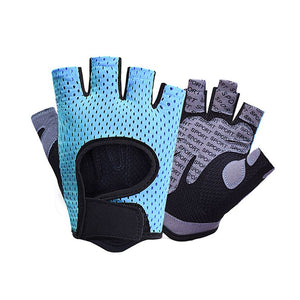Gym Gloves, Women Yoga Weightlifting gloves   Breathable Half Finger Anti-Slip Pad Bicycle Cycling Glove Sport Exercise Equipment