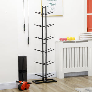 Soozier Vertical Basketball Rack, 12-Ball Capacity Organizer for Gym & Garage