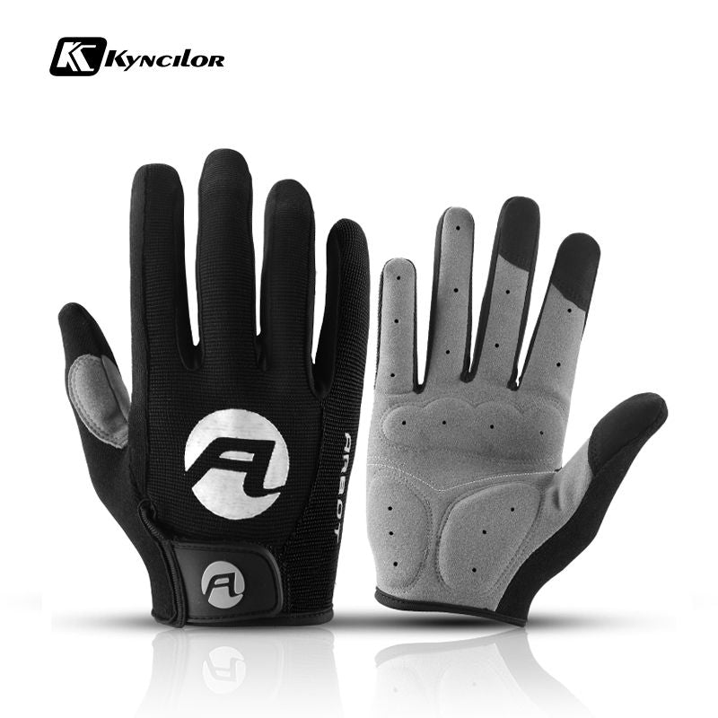 Bicycle Full Finger Cycling Bike Gloves Absorbing Sweat for Men and Women Outdoor Sports Protector