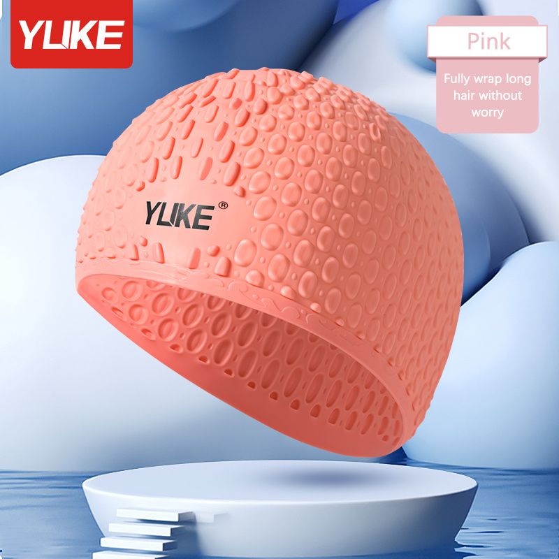 Adult Silicone Swim Caps Waterproof Swimming Cap, purple