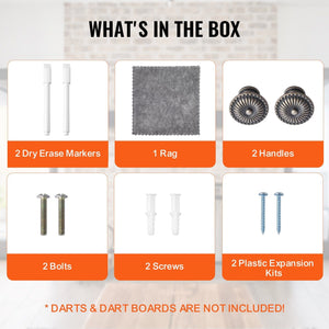 Solid Wood Dartboard Cabinet Official Size (Dart board Not Included)