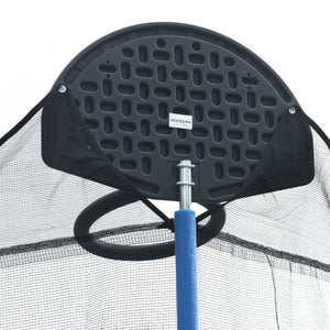 14FT Family Trampoline with Basketball Hoop and Safety Net for All Ages