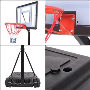 Adjustable Height Portable PVC Swimming Pool Basketball Stand for 7# Balls