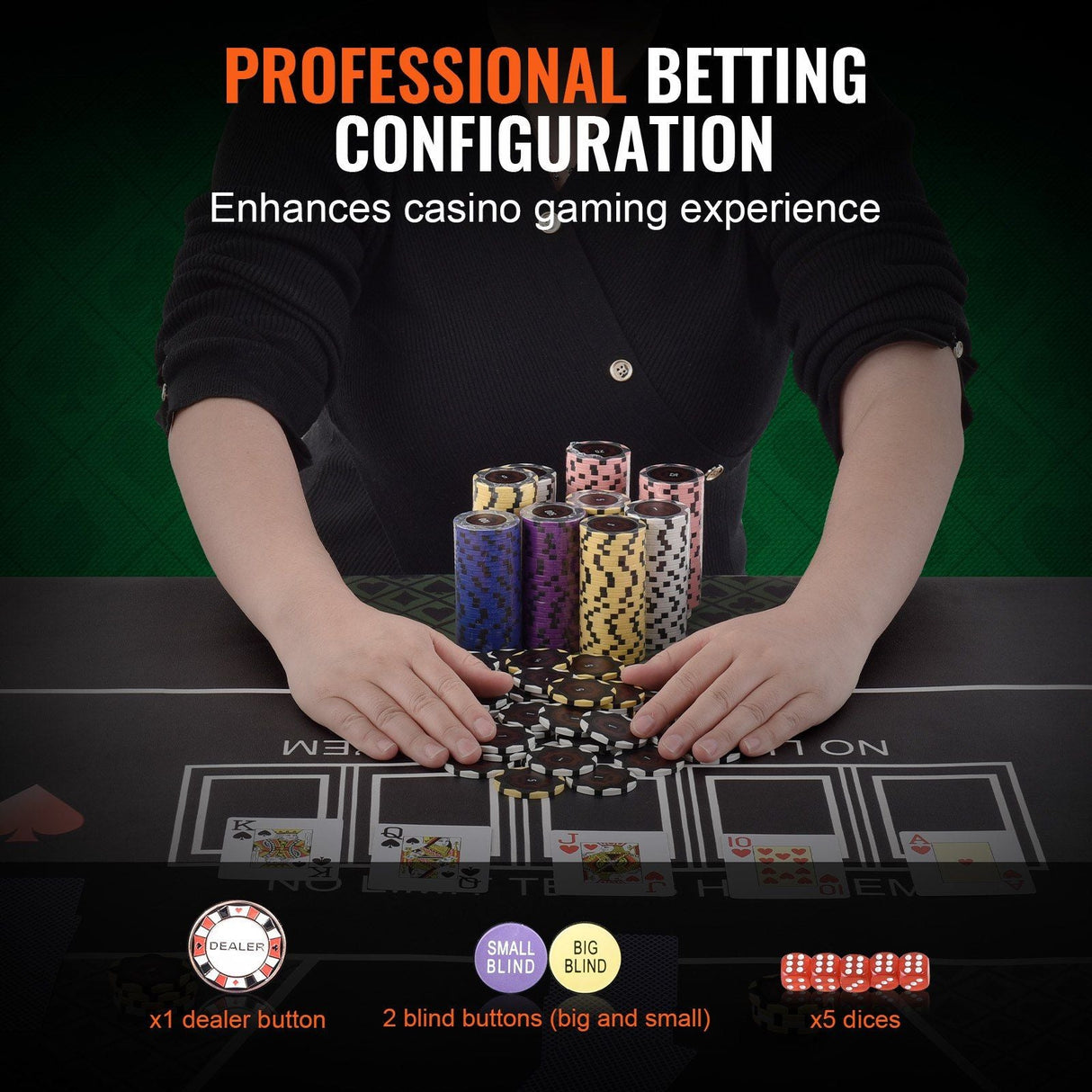 casino Chip Set, 300-Piece Poker Set