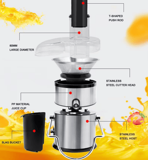 Modern 900W Kitchen Juicer - Compact and Efficient for Quick Fruit and Veg Juicing at Home