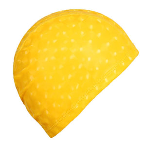 Swim Caps Waterproof Swimming Cap, yellow, 2 Pack Solid Color