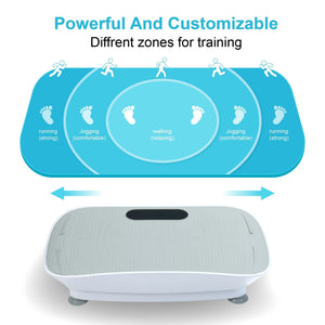 Silent Vibration Platform Crazy Fitness Massage 10-Frequency Weight Loss & Fat Burner Body Shaking Machine For Unisex Grey033