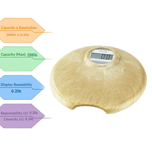 Eco-Friendly Biodegradable Bathroom Scale 396Lbs - Sustainable Weight Measurement
