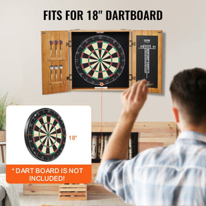Solid Wood Dartboard Cabinet Official Size (Dart board Not Included)