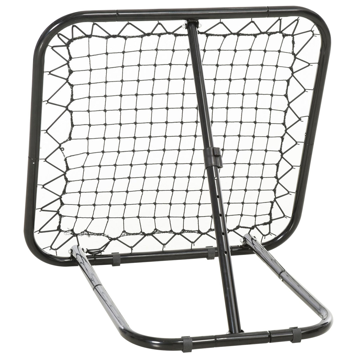 Soozier Adjustable Soccer Rebounder Portable Training Goal for Football Baseball Basketball Black