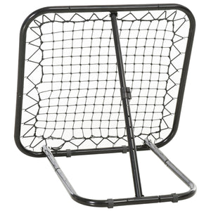 Soozier Adjustable Soccer Rebounder Portable Training Goal for Football Baseball Basketball Black