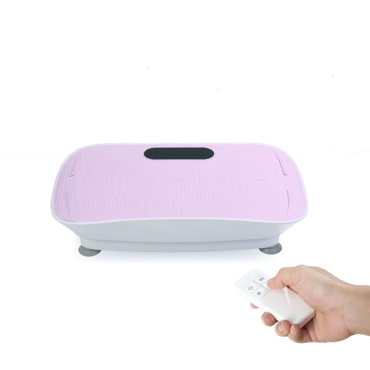 Silent Vibration Plate Crazy Fitness Massage 10-Frequency Weight Loss & Fat Burner Body Shaking Machine For Unisex Pink
