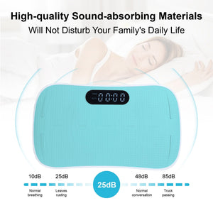 Silent Vibration Plate Crazy Fitness Massage 10-Frequency Weight Loss & Fat Burner Body Shaking Machine For Unisex Blue