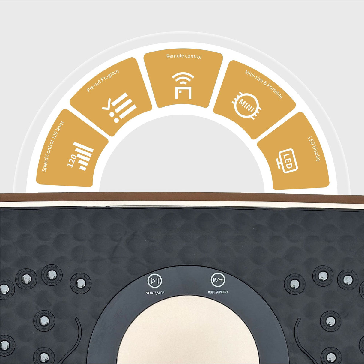 Vibration Plate Fitness Platform, Whole Body Exercise Machine for Lymphatic Drainage, Shaking Workout Board with 120 Speed Levels, Fat Burner and Weight Loss Equipment for Men and Women.