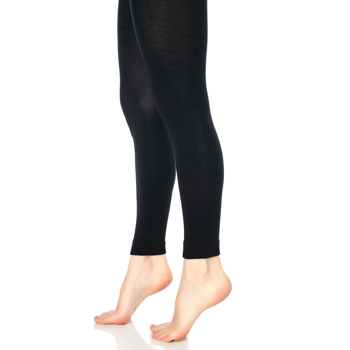 Black Thermal Leggings for Women Microfiber Soft Stretchy Full Winter seamless Warm Tight Leggings