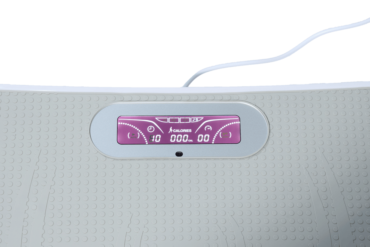 Full Body Vibration Plate Crazy Fitness Massage 10-Frequency Weight Loss & Fat Burner Shaking Machine For Unisex Grey 034