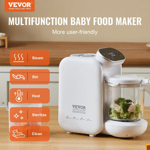 Multi-Functional Baby Food Maker - 430W Processor for Healthy Purees, Steaming & Grinding