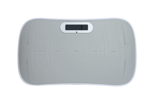 Full Body Vibration Plate Crazy Fitness Massage 10-Frequency Weight Loss & Fat Burner Shaking Machine For Unisex Grey 034