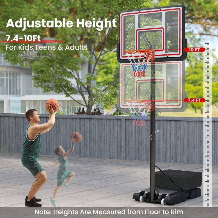 Portable Basketball Hoop Adjustable Basketball Goal System