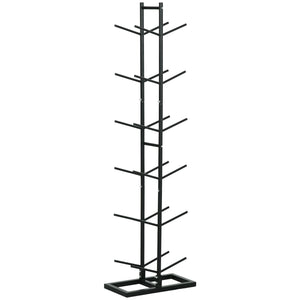 Soozier Vertical Basketball Rack, 12-Ball Capacity Organizer for Gym & Garage