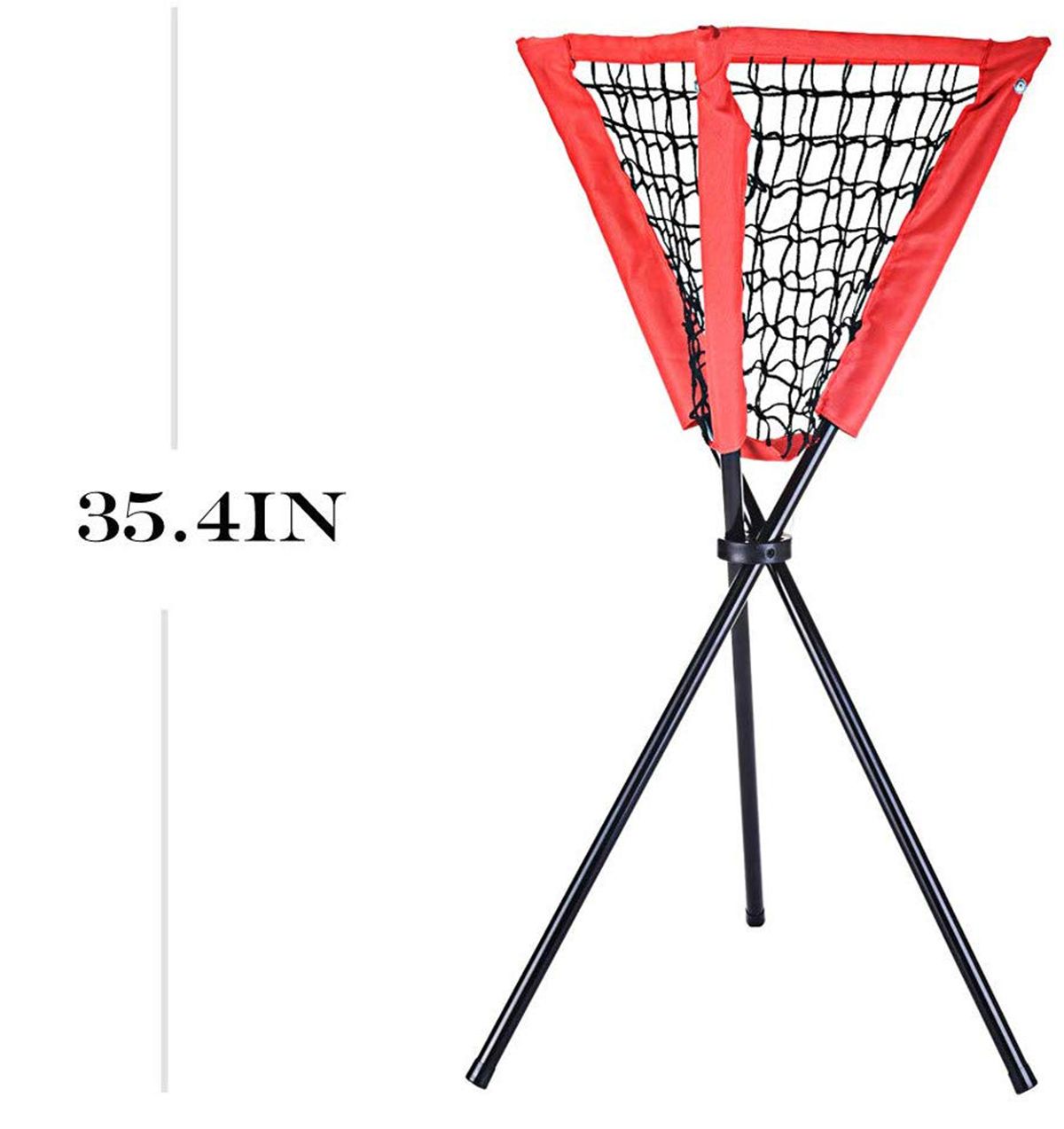 Portable Batting Movable Baseball & Softball Practice Ball Caddy Stands Foldable Pyramid Baseball Net Stand Training Softball net Tennis Ball
