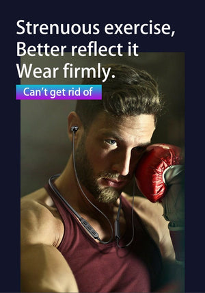 Neck-mounted Wireless earbuds Sports Headphones Neck Bluetooth 5.3 In-Ear Metal Earphones