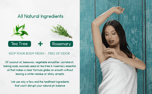 Eco-Friendly Plastic-Free Deodorant - 3oz Natural Formula