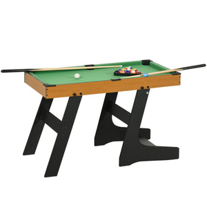 38" Foldable Billiards Tabletop Game, Pool Table Set, Fun for the Whole Family with Easy Folding for Storage, Balls, Cues, Chalk, Brush for Game Room, Man Cave