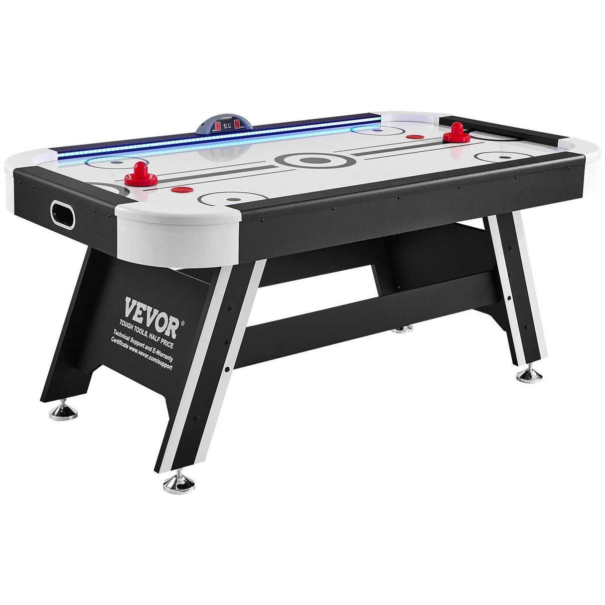 Air-Powered Hockey Table, 72" Indoor Hockey Table for Kids and Adults