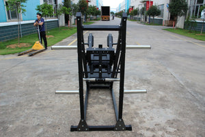 Leg Press Hack Squat Machine, Professional Adjustable Leg Press Machine for Home Gym with Linear Bearing, Specialty Hack Squat Machine for Full Lower Body Workout with Weight Storage