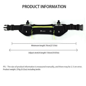 Adjustable Running Belt Fanny Pack With 2 Water Bottle Holder For Men And Women For Fitness Jogging Hiking Travel