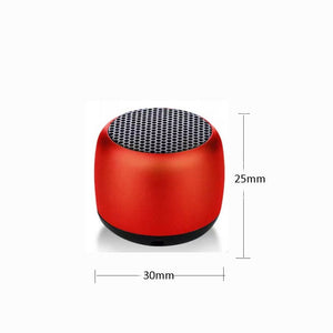 Compact Steel Bluetooth Speaker - HiFi IPX5 Waterproof Mini Sound System with TWS Interconnections