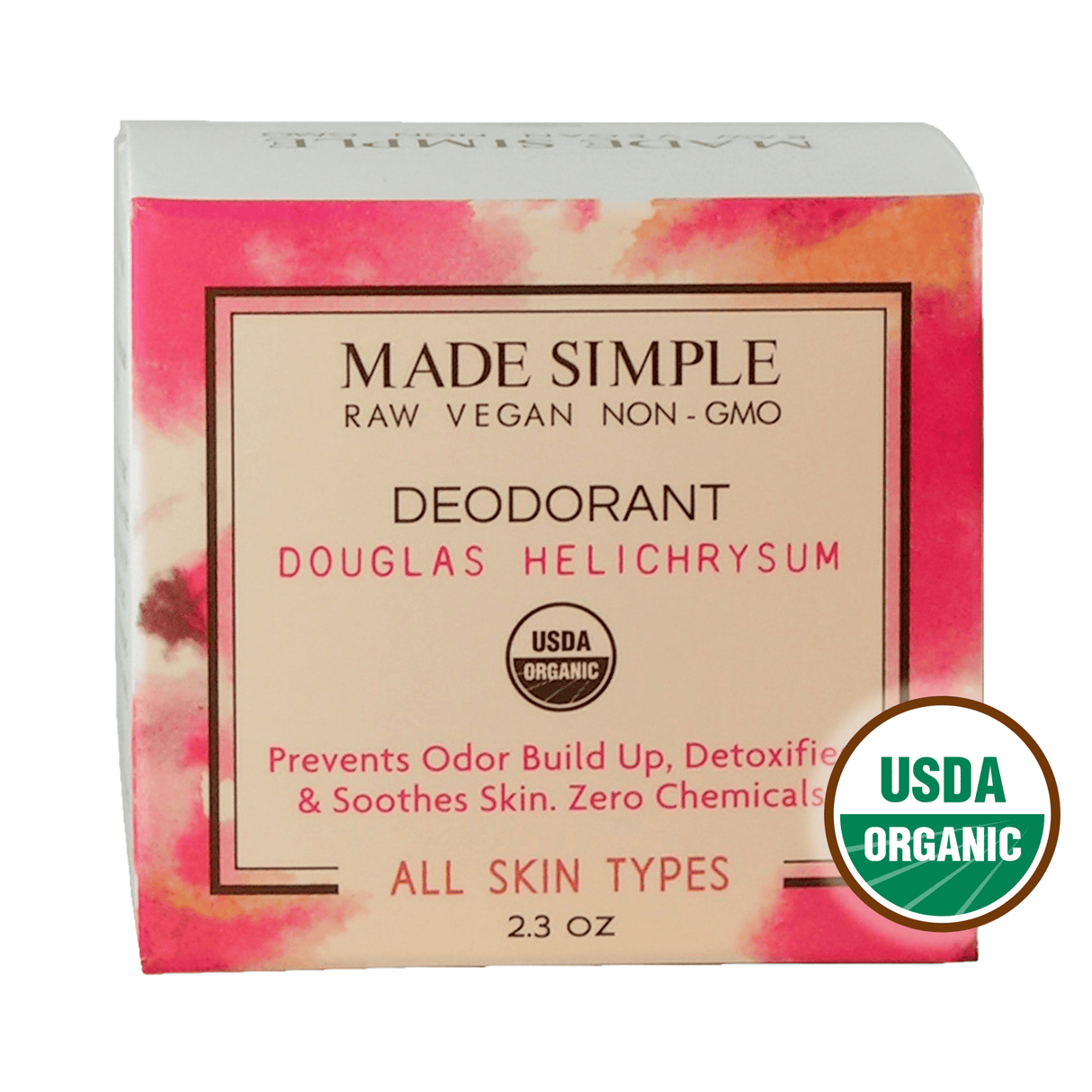 Vegan Friendly Douglas Fir & Helichrysum Deodorant - Organic and Cruelty-Free