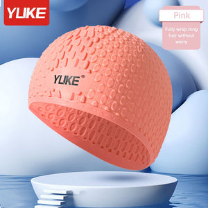 Adult Silicone Swim Caps Waterproof Swimming Cap, purple