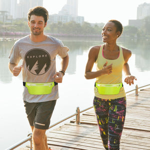 Unisex Sport Waist Pack Running Belt Bag Pouch Adjustable flip belt Bounce Free Sweat-Proof Lightweight Slim