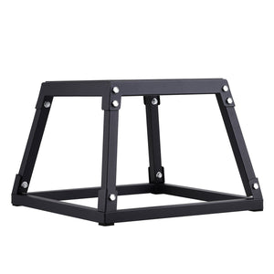Steel 12 Inch Plyometric Jump Box for Agility Training - Anti-Slip Fitness Platform for Home Gym