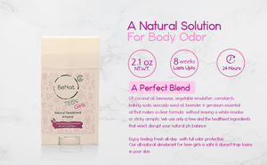 Gentle All-Natural Deodorant for Kids & Teens, Paraben-Free, Fun Fragrance Collection