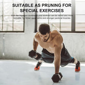 HDRS Rubber Coated Dumbbell with Contoured Chrome Handle