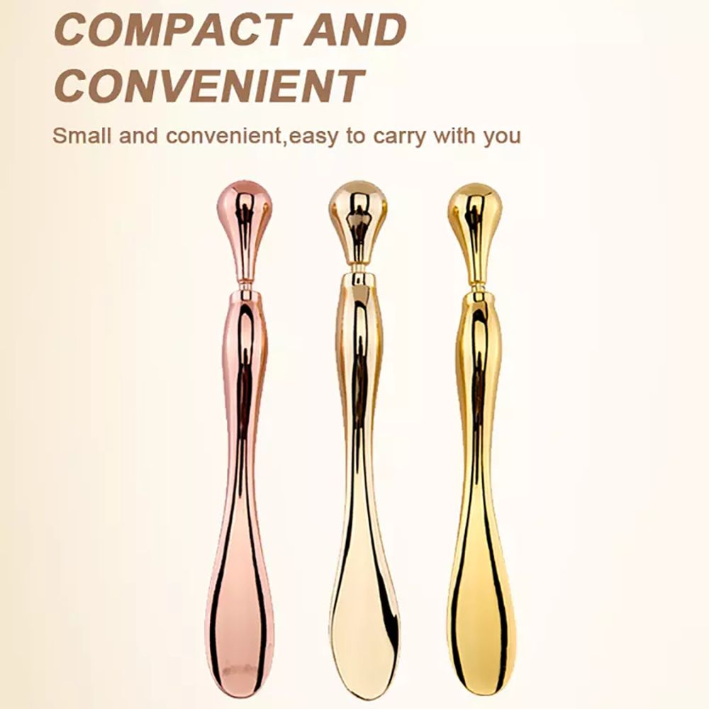 Facial Eye Cream Massager Stick with Metal Wand Applicator for Smooth Skin