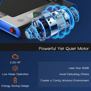 Treadmill, walking pad Treadmill, Treadmill for Home gym under desk Office, Portable Treadmill Under Desk office,300lb capacity, 2.25 HP 2-in-1 with Remote Control and LED Display