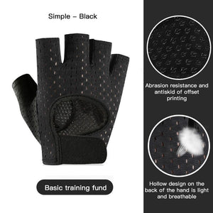 Weightlifting gloves Yoga Training gloves Sports gym gloves Thin Non-slip Half Finger Cycling Gloves Equipment