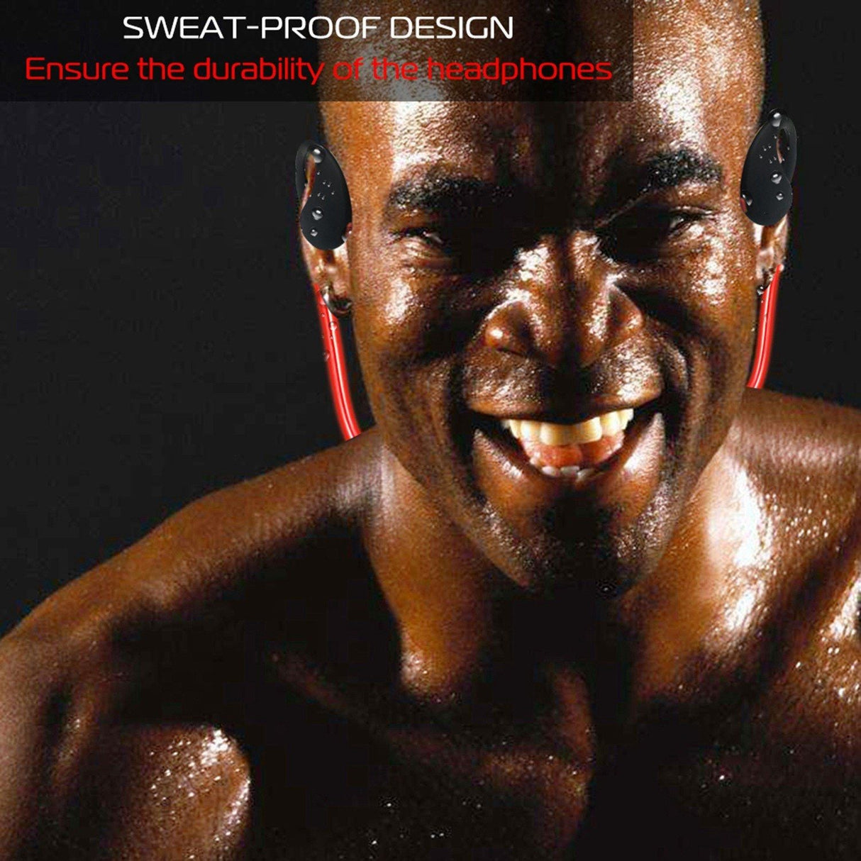 Wireless Sports Headsets Wireless V4.1 Neckband Earphones HD Stereo Sweat-proof Headphones Earbuds